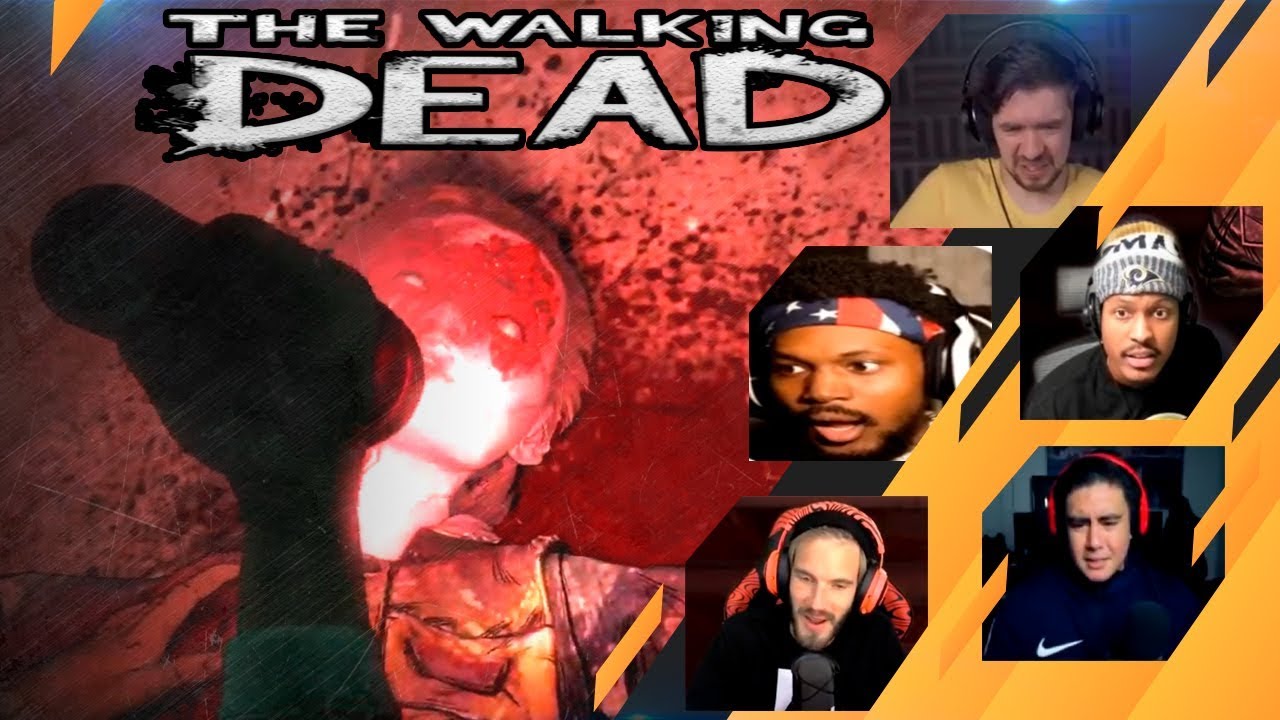 Gamers Reactions to the Flashlight to the Head | The Walking Dead: The ...