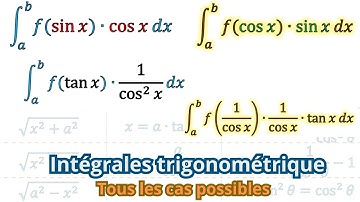 les intégrales trigonométriques : tous les cas possibles