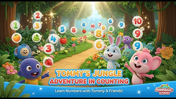 Tommy’s Jungle Adventure in Counting | Learn Numbers with Animals | Animagic Studio