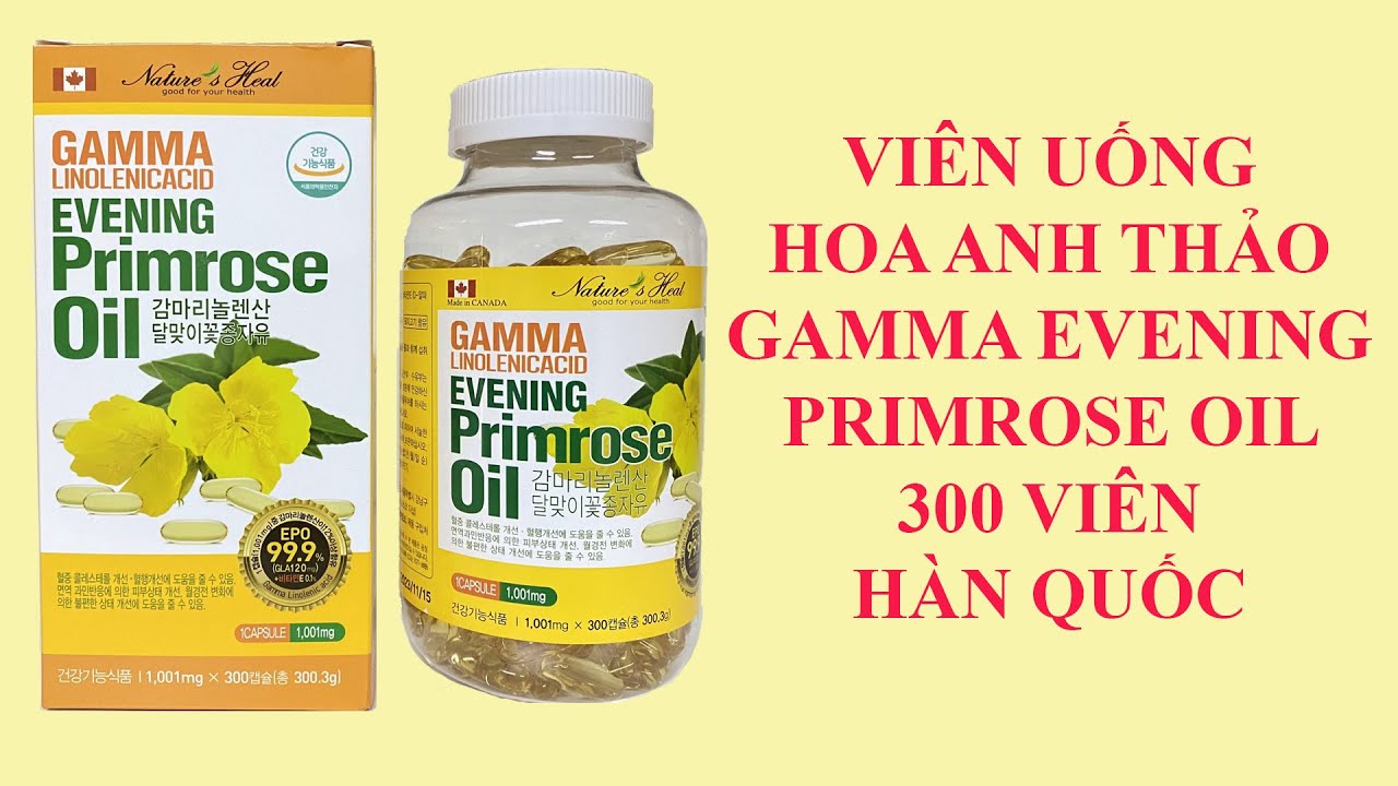 Tinh dầu hoa anh thảo Gamma Linolenic Acid Evening Primrose Oil 300