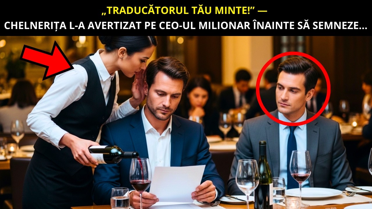 „TRADUCĂTORUL TĂU MINTE!” — CHELNERIȚA L-A AVERTIZAT PE CEO-UL MILIONAR ÎNAINTE SĂ SEMNEZE...