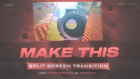 Insane Split Screen Transition In Alight Motion || Free Preset ||Collab With @Karone