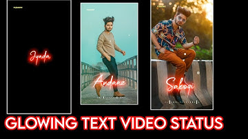 New Trending Glowing Text WhatsApp Status Editing Tutorial In Kinemaster