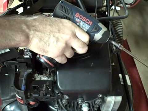 Small Engine Repair: Easy way to adjust Ignition Armature ... 35 hp briggs and stratton engine wiring diagram 
