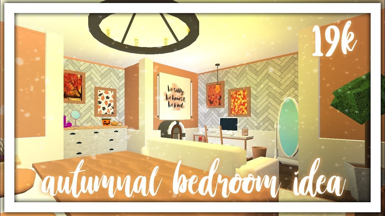 Bloxburg: 19k Autumnal Bedroom Idea - YouTube