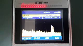 SatFinder Dr.HD 1000S Motor 90Е - 4W rapid spectrum 110mS/9FPS test sw 1.15