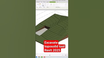 Revit 2025 amazing tool - Excavate toposolid tool #construction #civilengineering #revit2025