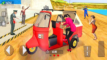 Realistic Offroad Tuk Tuk Autorickshaw Driving Simulator - Android Gameplay