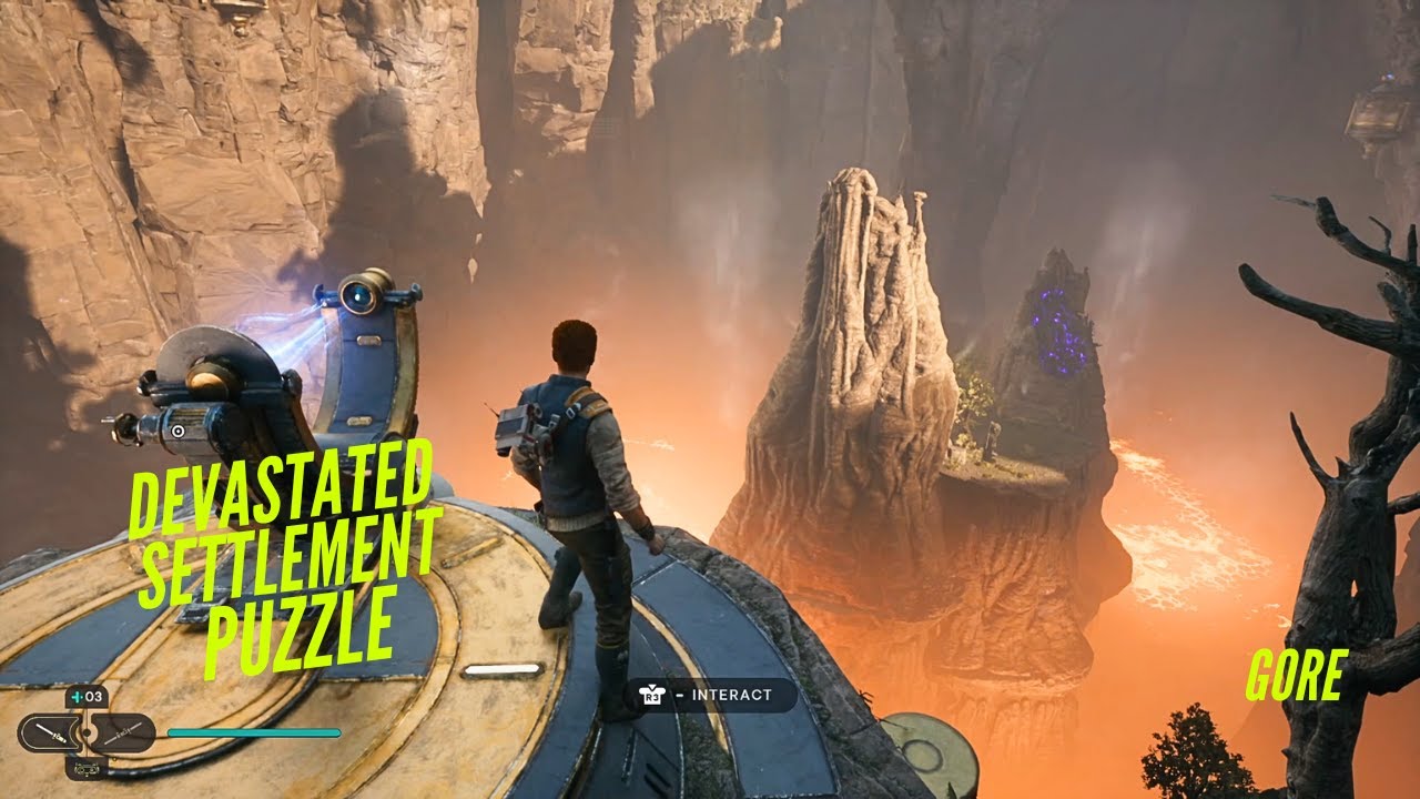 Devastated Settlement Puzzle Jedi Survivor YouTube