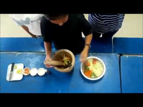 โครงงานคอมพิวเตอร์เรื่องอาหารไทย(ส้มตำ)