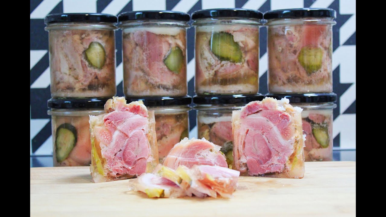 Swojska konserwa w słoiku golonka z galaretką długi termin ważności domowe konserwy