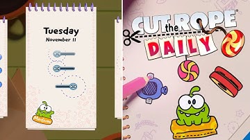 Cut the Rope Daily November 11 2025 Walkthrough 10 Stars