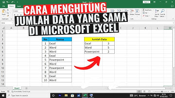 Cara Menghitung Jumlah Data Yang Sama atau Ganda di Excel