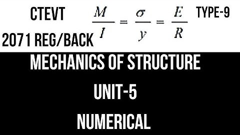 Mechanics Of Structure 4Th-Sem Diploma In civil Engineering unit-5 stress numerical @nabarajjyoti