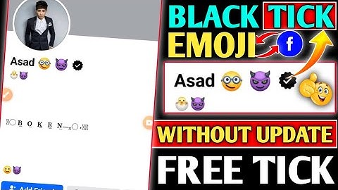 How To Get Black Tick Facebook id 2023 | How to create emoji 👿 Name Facebook id Without Update 2023
