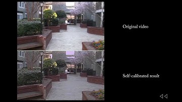 Post Processing Approach for Radiometric Self-Calibration of Video
