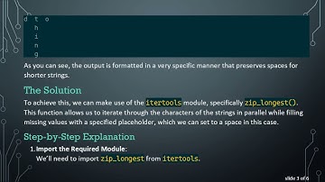 How to Iterate Through String Elements in a List Side-by-Side Using Python