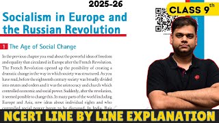 Socialism in Europe and Russian Revolution - Class 9 Science Chapter 2 | 2025-26 Session