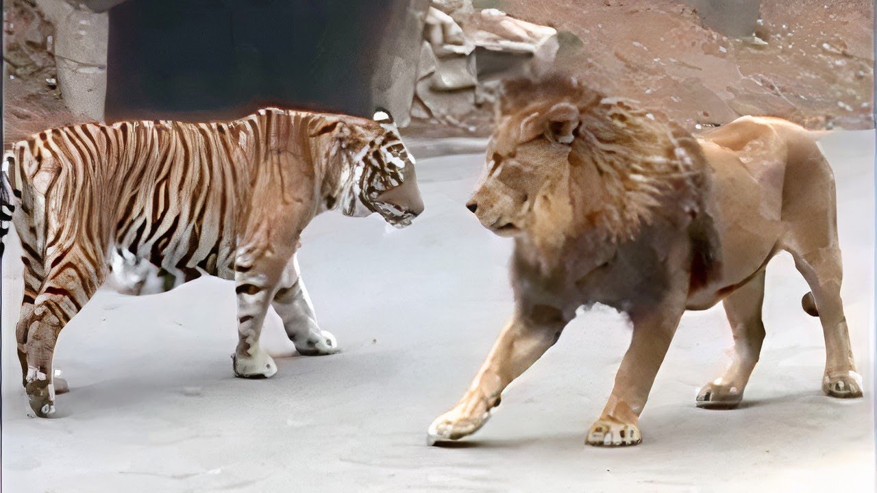 Lion VS Tiger Real Fight   Tough Creatures Ep 4