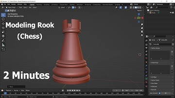 Modeling a Rook piece of Chess in Blender