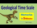 Geological time scale and fossils l memorize time scale chart in 5 minutes