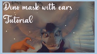 Hoodless Dino Mask With Ears // Tutorial // Easy // TwinklesArtStudio Etsy