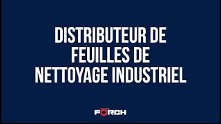 Lastuce Förch Distributeur De Feuilles De Nettoyage Industriel