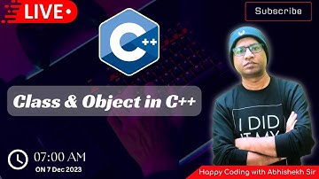 2.1 Introduction of class and object in C++ | Class and object in C++
