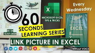Link Picture in Excel - 60 SECONDS LEARNING SERIES - (EB-04 - Every Wed) screenshot 5