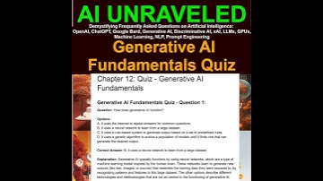 Mastering Generative AI: Essential Quiz Series on AI Fundamentals