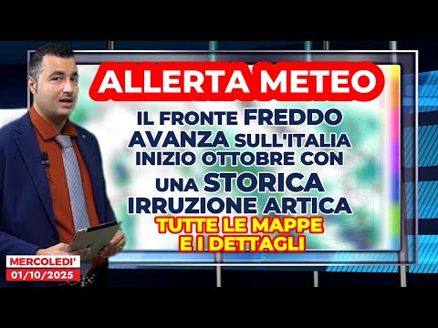 Allerta Meteo, il fronte freddo arriva sull'Italia: inizia l'irruzione artica! Le mappe e i dettagli