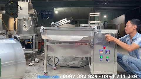 Máy phi hành tỏi , chiên chuối, khoai tây, gà chiên  - Máy chiên thực phẩm ngập dầu dùng điện