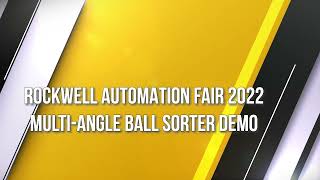 Multi-Angle Ball Sorter Demo- Automation Fair 2022