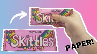 DIY Paper Squishy | 3 Designs | KitKat, Gudetama candy bar, Skittles