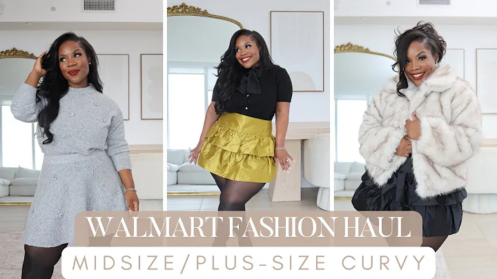 Walmart Holiday Fashion Haul | Midsize + Plus-Size Curvy Haul | Affordable Fashion under $40