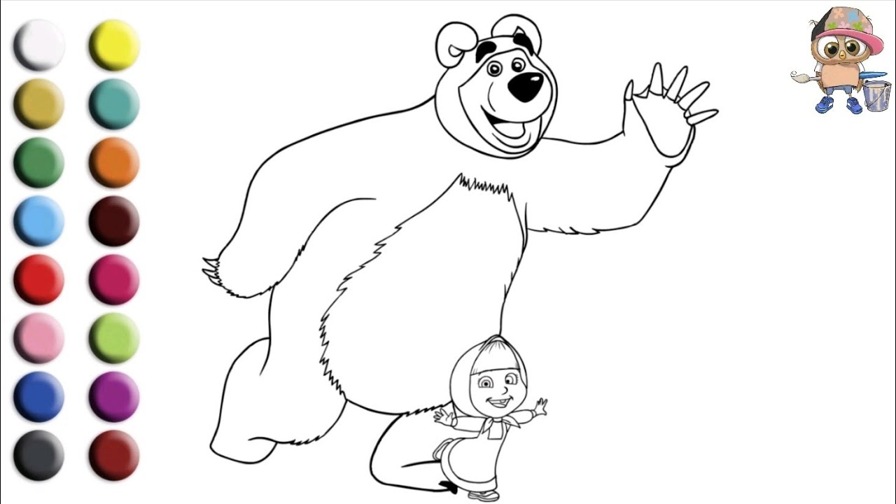 Сами начинают руки рисовать маша и медведь. Маша и медведь рисунок раскраска. Маша и медведь раскраска для малышей. Маша и медведь рисунок. Маша и медведь для рисования.