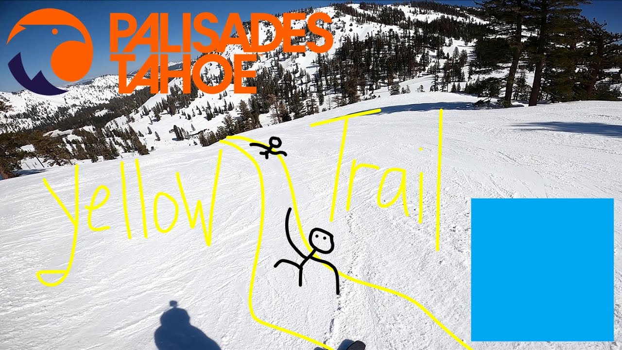 Yellow Trail (Blue Square) @Palisades Tahoe, CA (March, 2023)