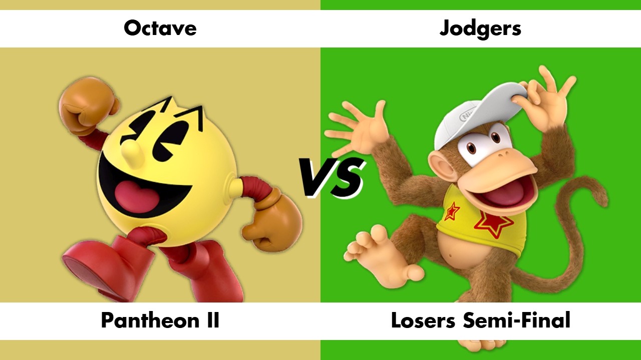 Octave (PAC-MAN) vs Jodgers (Diddy Kong / Roy) - Pantheon II Losers Semi-Final