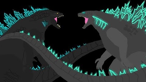 Godzilla 2014 vs Godzilla 2019 animation DC2 - Drawing cartoons 2(Gusjung animations krub)