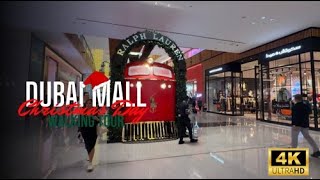 Explore Dubai Mall in 4K on Christmas Day 2024 | Walking Tour