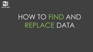 how to find and replace data in excel sheet in easy and simple method