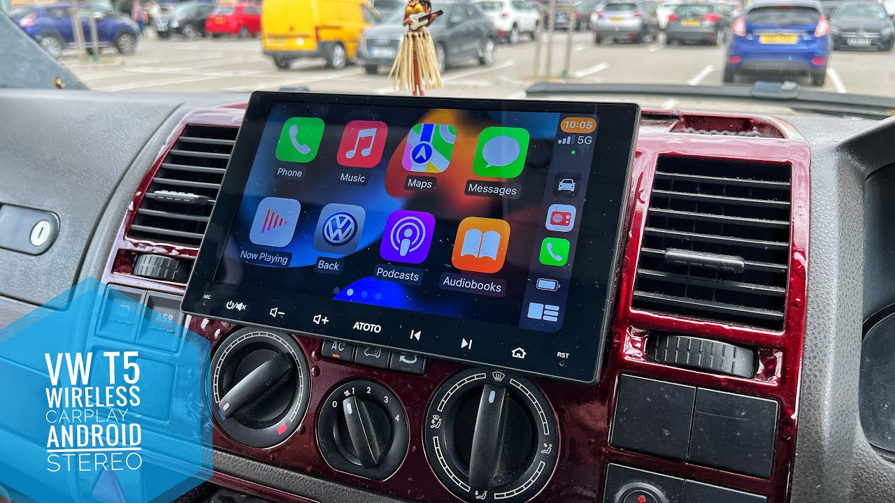 Wireless apple carplay VW Transporter T5 ATOTO A6 PF 9" Android car