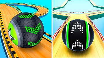 Going Balls vs Sky Rolling Ball Run 3D🟢🟡🟠🟣🔵Walkthrough Max Gameplay BBF3422