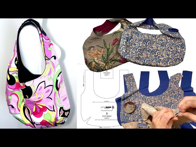 DIY REVERSIBLE BAG + FREE PATTERN + VIDEO - MADE EVERYDAY