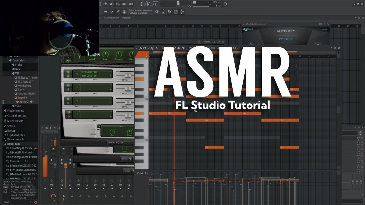 ASMR FL Studio┃Making a Beat (Pt. 1 Melody)