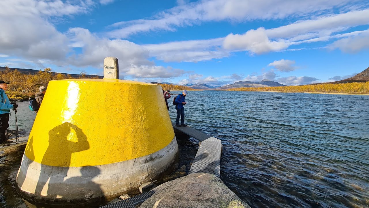 Ruskareissu 2023 osa 3 Kilpisjärvi, kolmenvaltakunnan rajapyykki