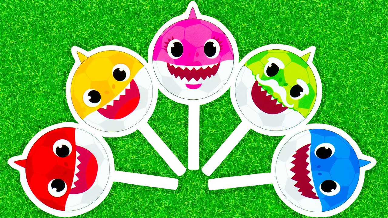 How to make Mixed Full Baby Shark WITH Lollipops Huggy Wuggy, Slime