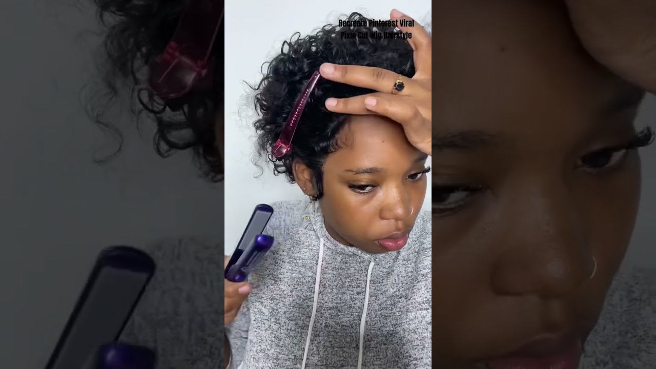 How To Style Your Pixie Cut Wig Human Hair Hairstyles Shortwig Pixiehaircut Howtostyle