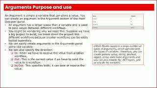 UiPath Studio Introduction | Working with Variables & Arguments