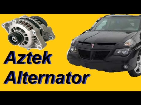 Aztek Rendezvous  alternator replacement